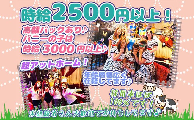 🐰エリアNo.1の人気店だからこその高待遇🐰ノルマ無し・祝金あり・ほぼ100%で採用💖