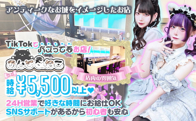 💗✨池袋にねこ系2026年3月NEW OPEN✨24時間勤務💗1日だけでも大歓迎💕未経験者優遇💕